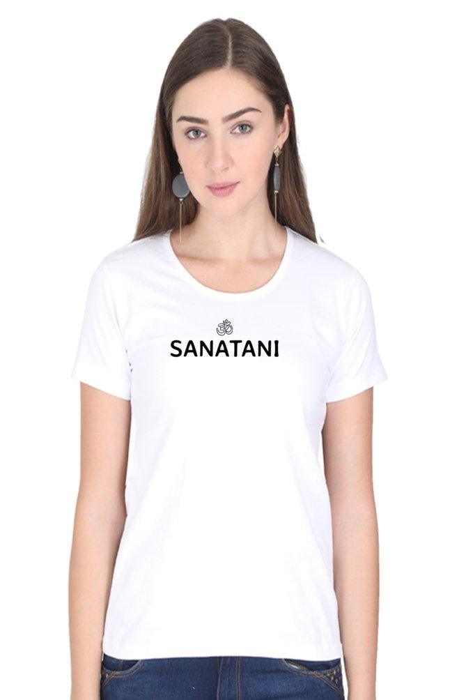 Womens Round Neck T-shirt Sanatani - sunny buttons