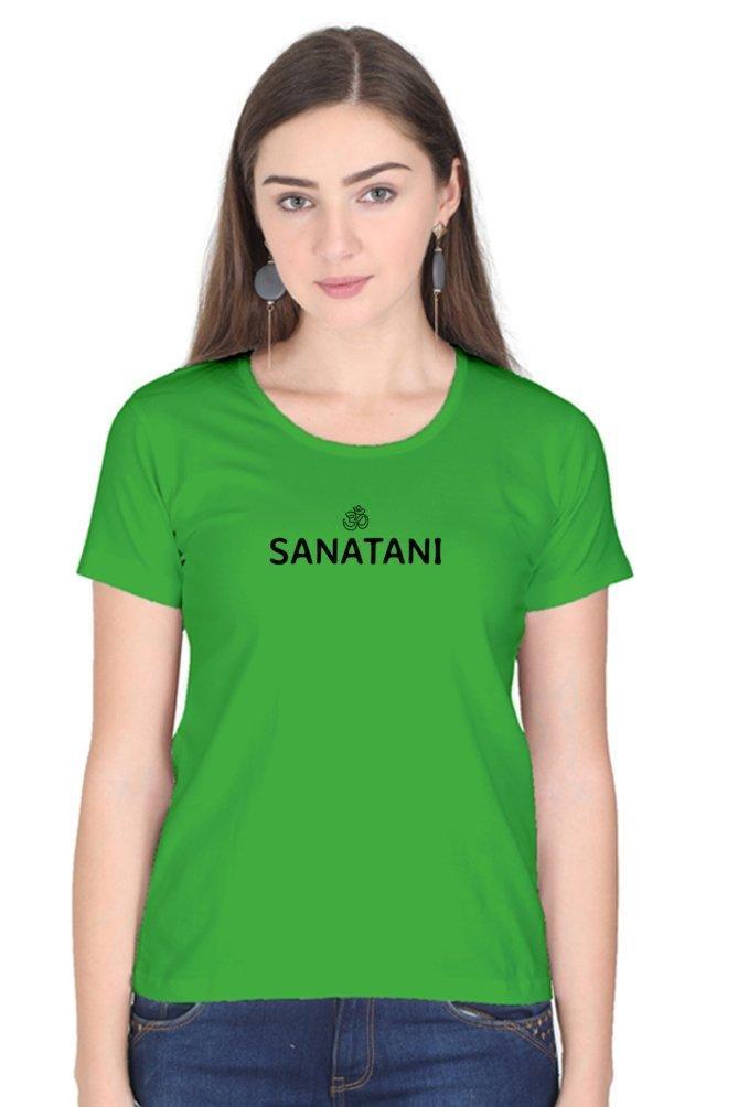 Womens Round Neck T-shirt Sanatani - sunny buttons