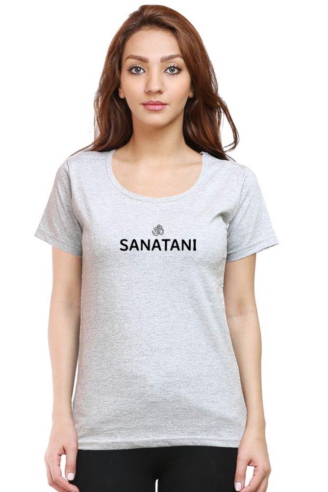 Womens Round Neck T-shirt Sanatani - sunny buttons