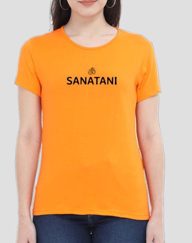Womens Round Neck T-shirt Sanatani - sunny buttons