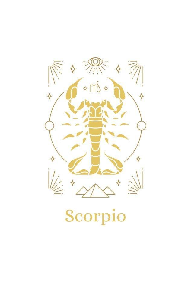 Womens Round neck T-shirt Scorpio Sunsign - sunny buttons