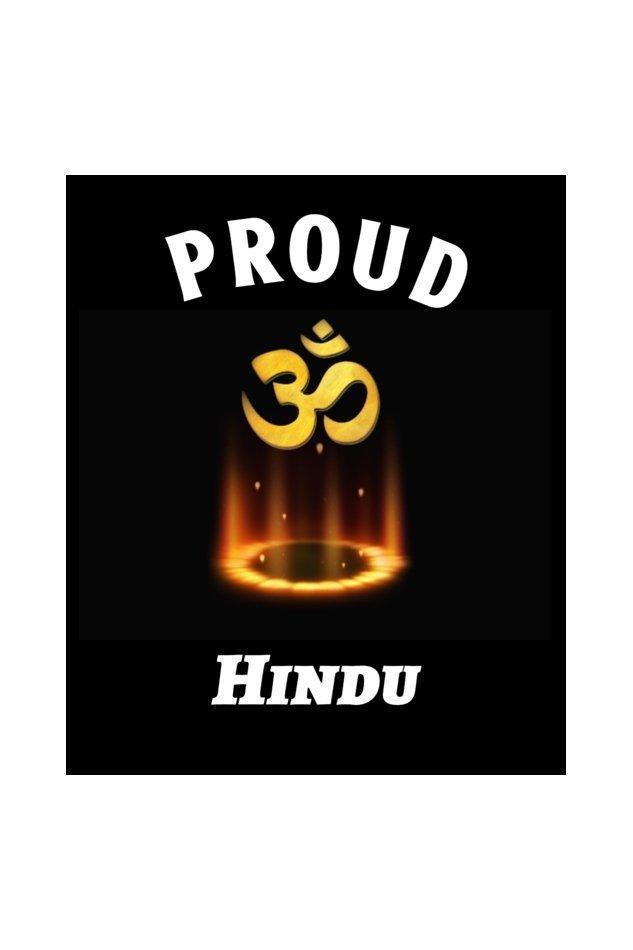 Womens Round Neck Tee Proud Hindu - sunny buttons