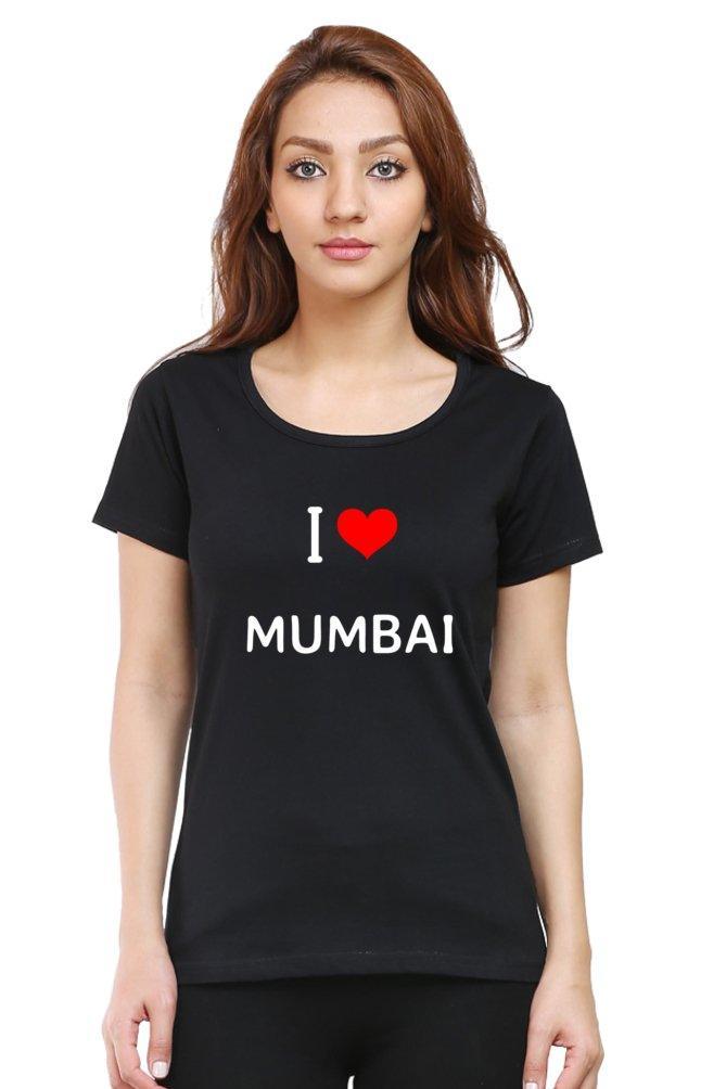 Womens T-shirt I Love Mumbai - sunny buttons