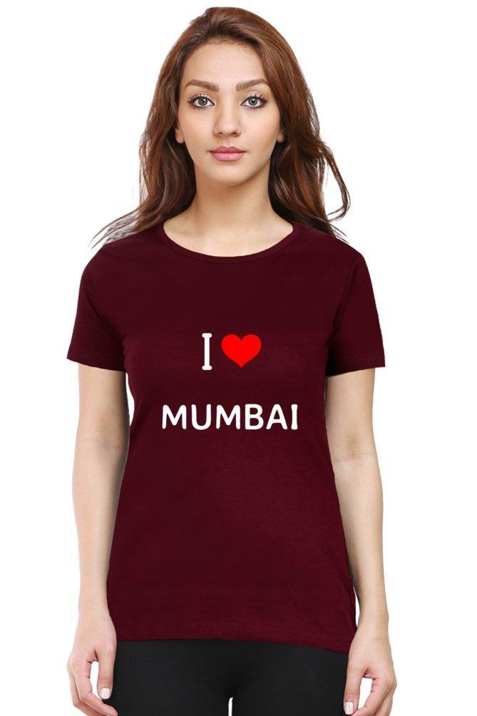 Womens T-shirt I Love Mumbai - sunny buttons