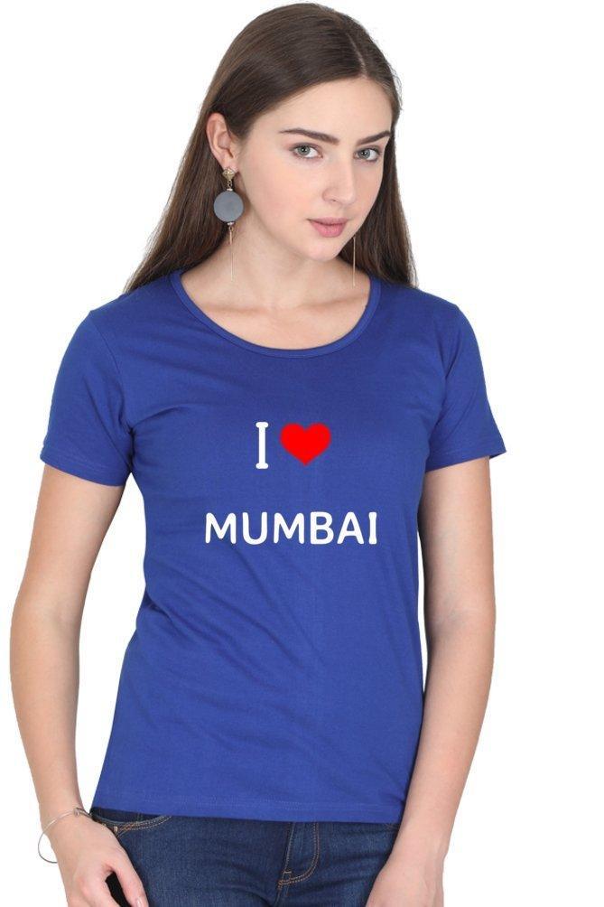 Womens T-shirt I Love Mumbai - sunny buttons