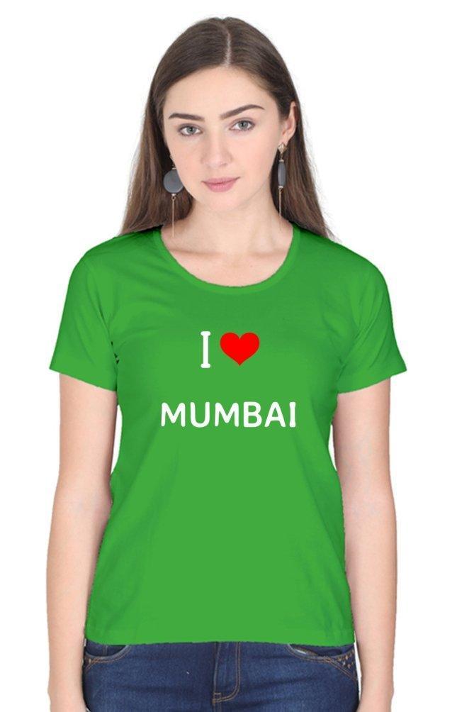 Womens T-shirt I Love Mumbai - sunny buttons