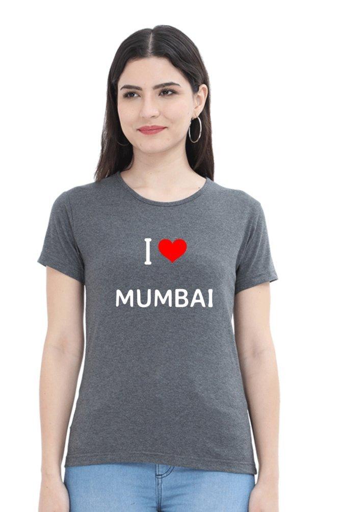 Womens T-shirt I Love Mumbai - sunny buttons