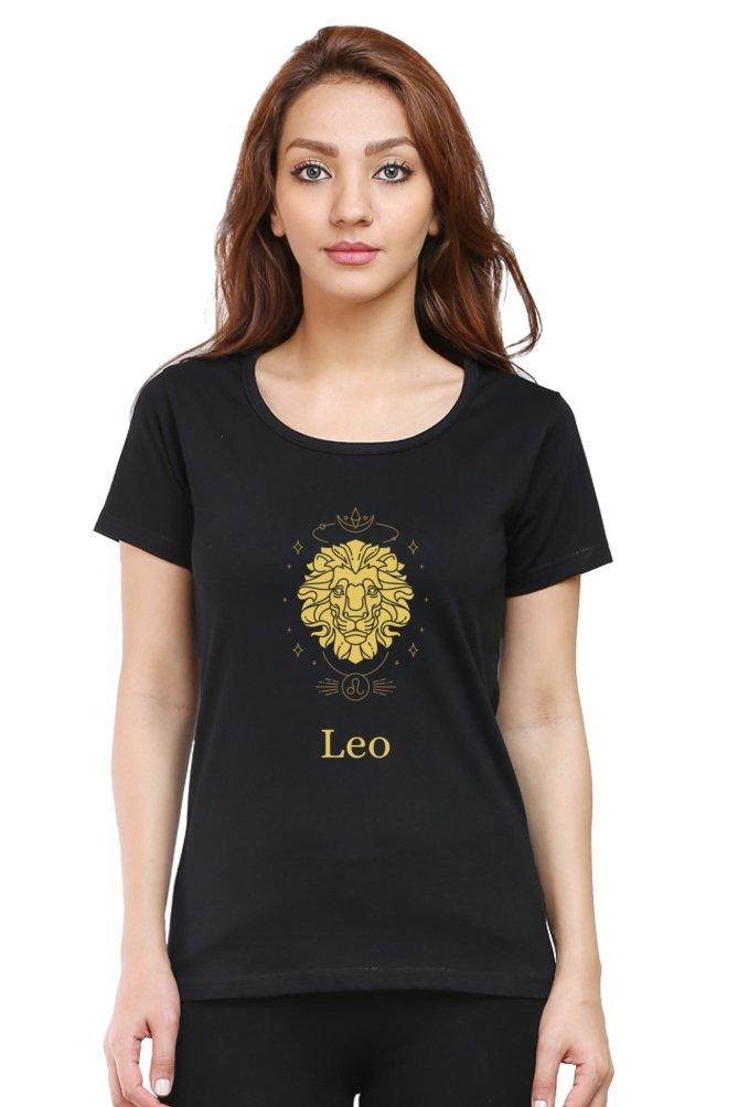 Womens T-shirt Leo Sunsign Zodiac Sign - sunny buttons