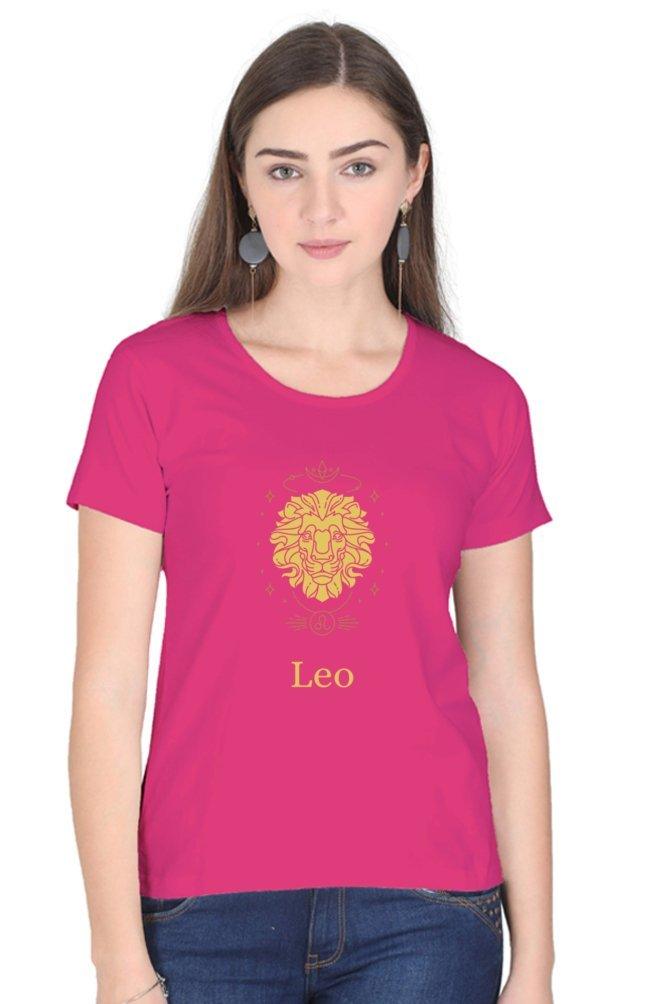 Womens T-shirt Leo Sunsign Zodiac Sign - sunny buttons