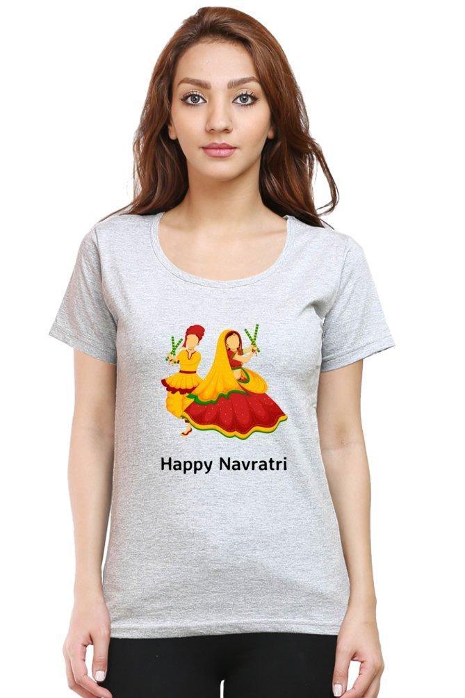 Womens T-shirt Navratri Dandiya - sunny buttons