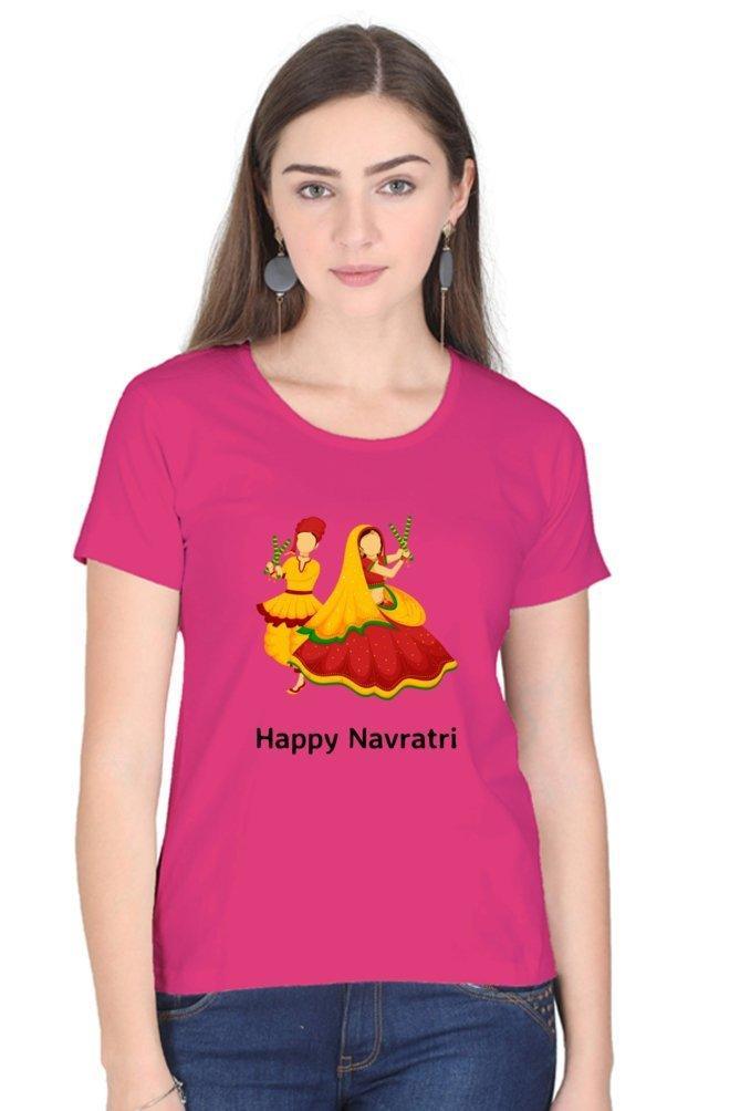 Womens T-shirt Navratri Dandiya - sunny buttons