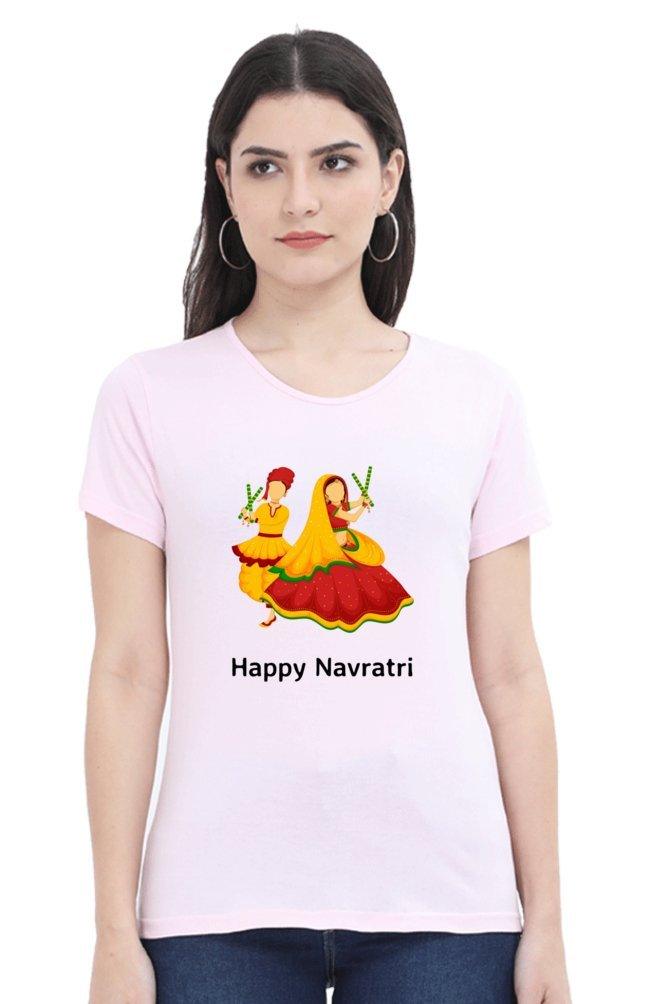 Womens T-shirt Navratri Dandiya - sunny buttons