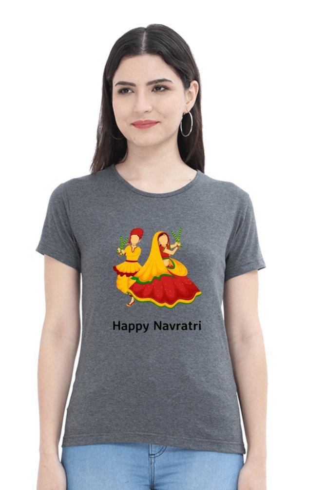 Womens T-shirt Navratri Dandiya - sunny buttons
