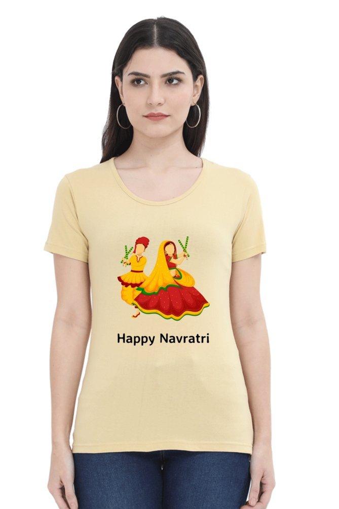Womens T-shirt Navratri Dandiya - sunny buttons