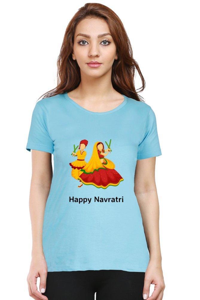 Womens T-shirt Navratri Dandiya - sunny buttons