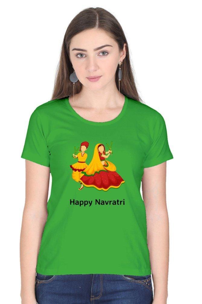 Womens T-shirt Navratri Dandiya - sunny buttons
