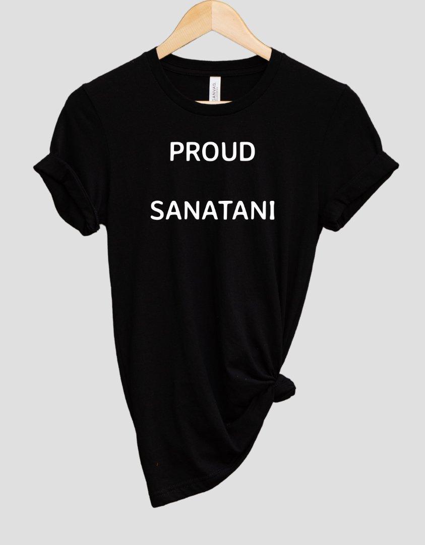 Womens T-shirt Proud Sanatani.... - sunny buttons