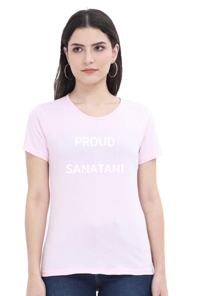 Womens T-shirt Proud Sanatani.... - sunny buttons