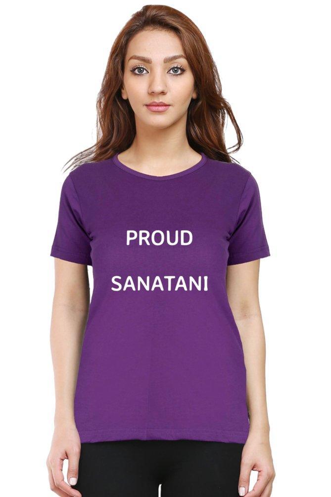 Womens T-shirt Proud Sanatani.... - sunny buttons