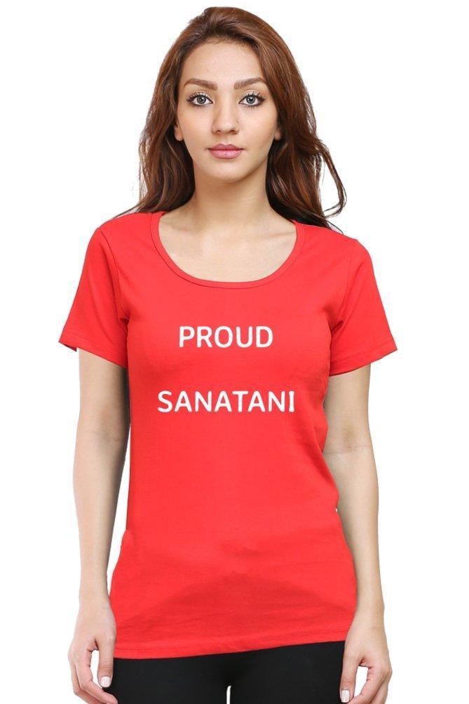 Womens T-shirt Proud Sanatani.... - sunny buttons