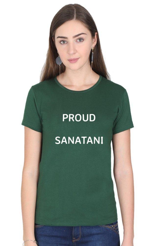 Womens T-shirt Proud Sanatani.... - sunny buttons
