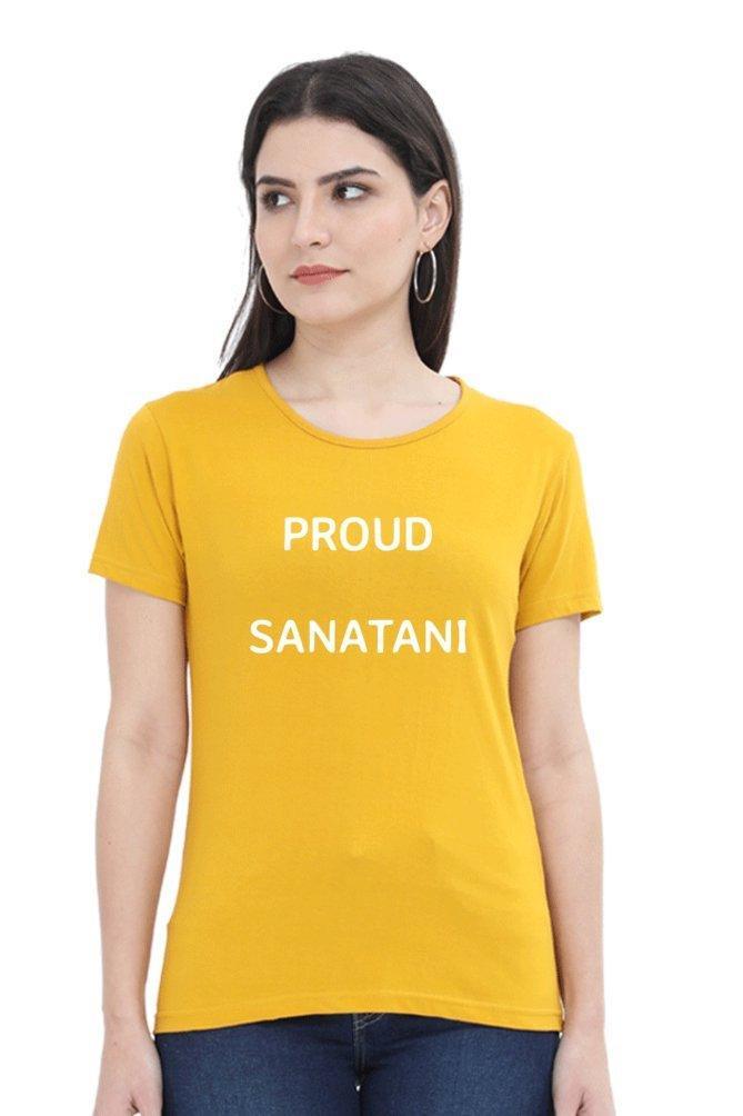 Womens T-shirt Proud Sanatani.... - sunny buttons