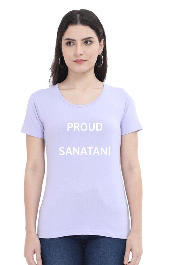 Womens T-shirt Proud Sanatani.... - sunny buttons