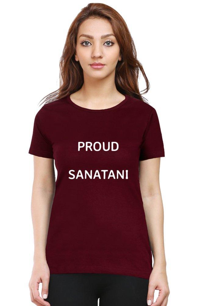 Womens T-shirt Proud Sanatani.... - sunny buttons
