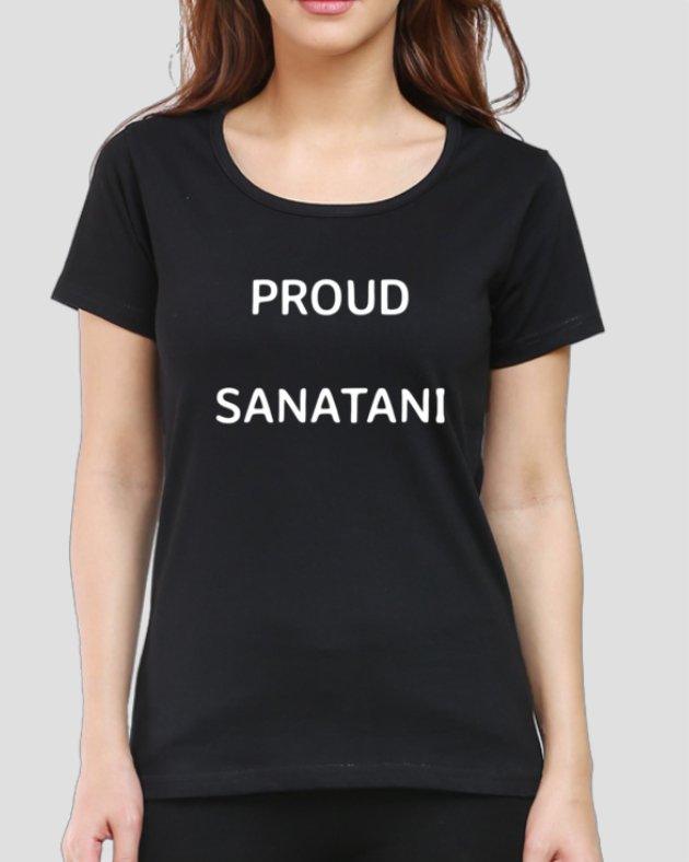 Womens T-shirt Proud Sanatani.... - sunny buttons