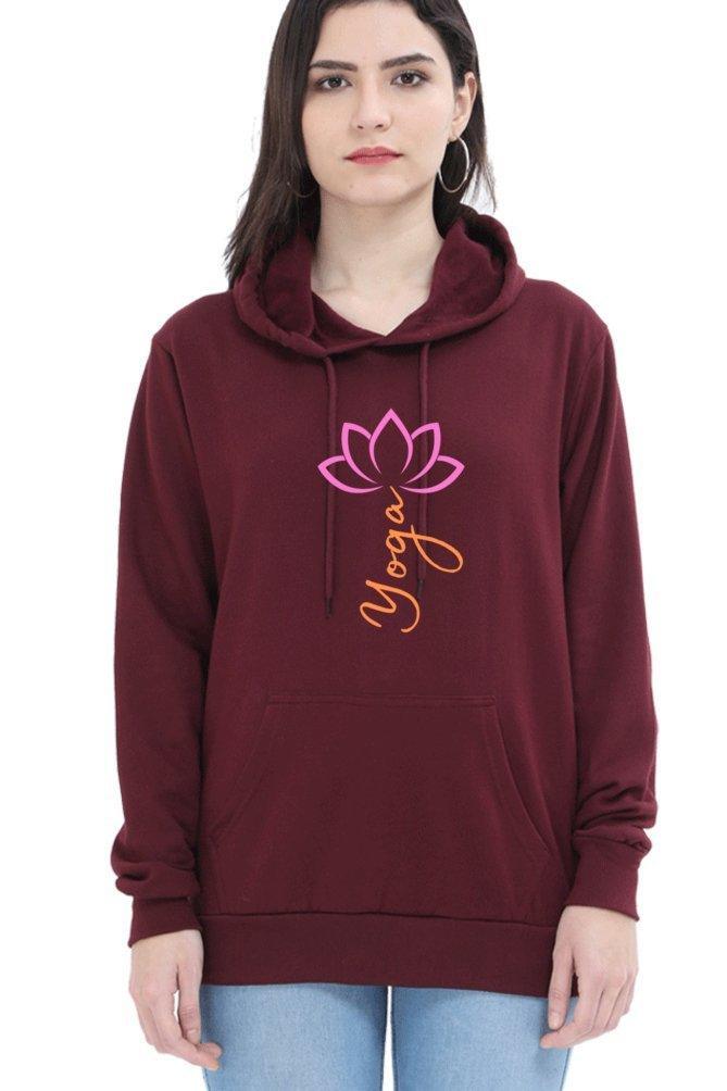 yoga hoodie - sunny buttons