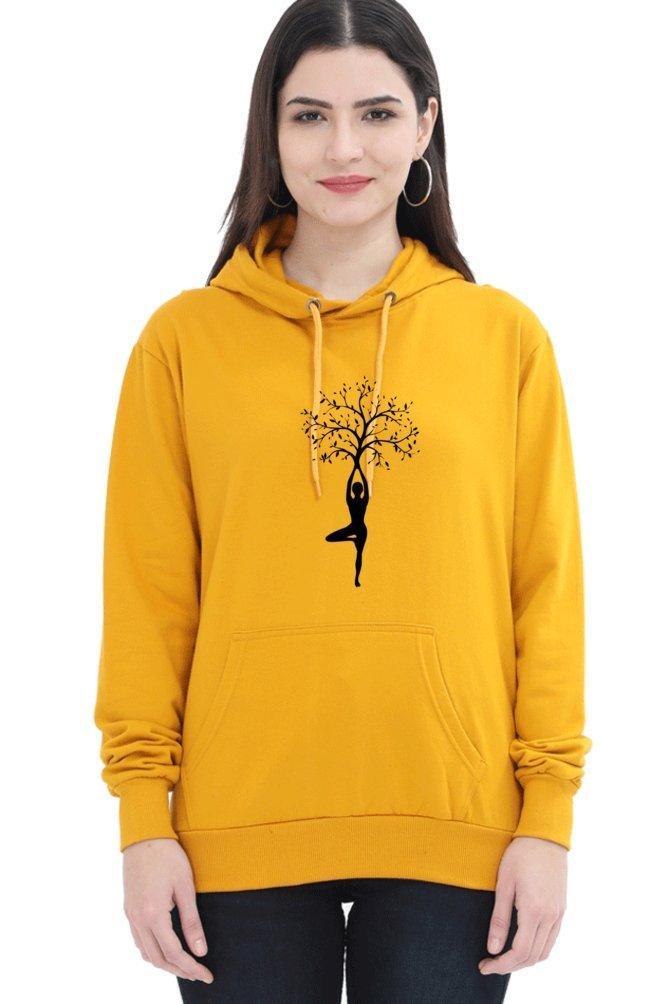 yoga hoodie - sunny buttons