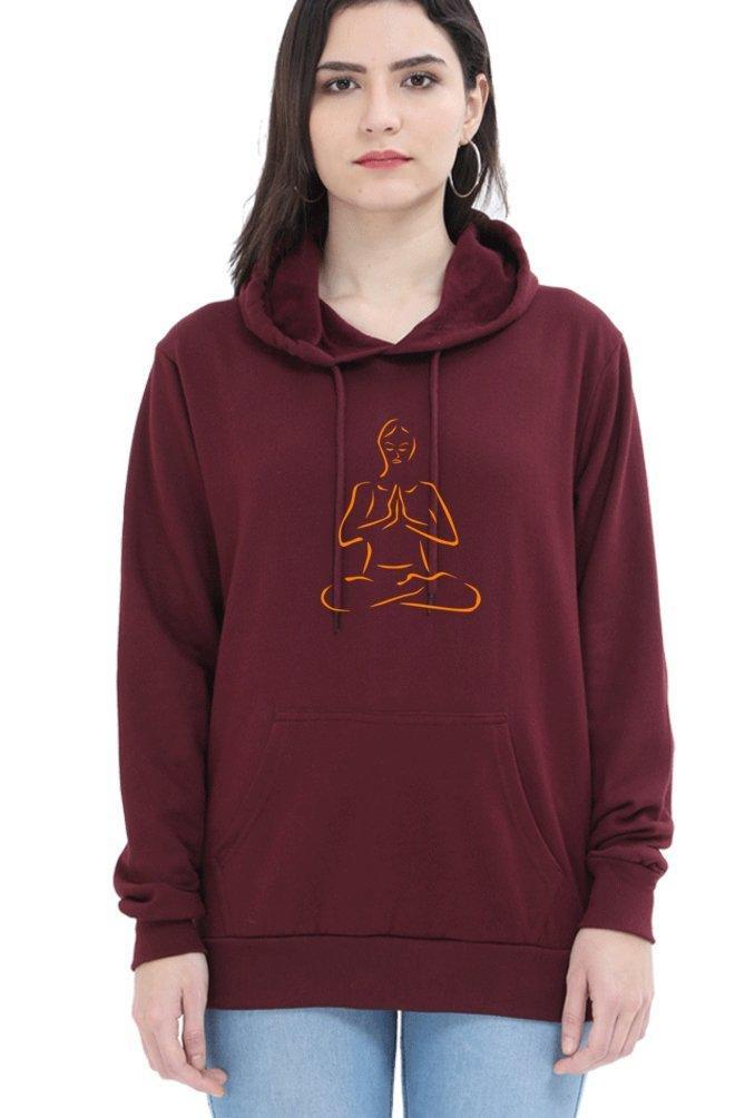 yoga hoodie - sunny buttons