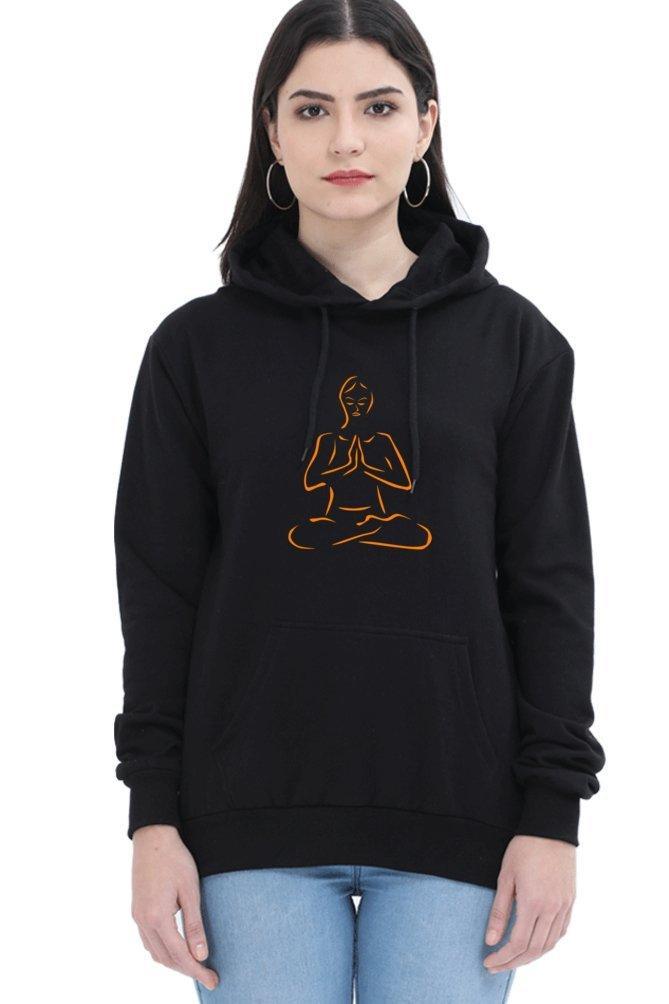 yoga hoodie - sunny buttons