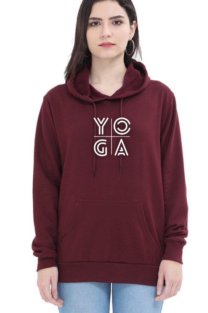 yoga hoodie - sunny buttons