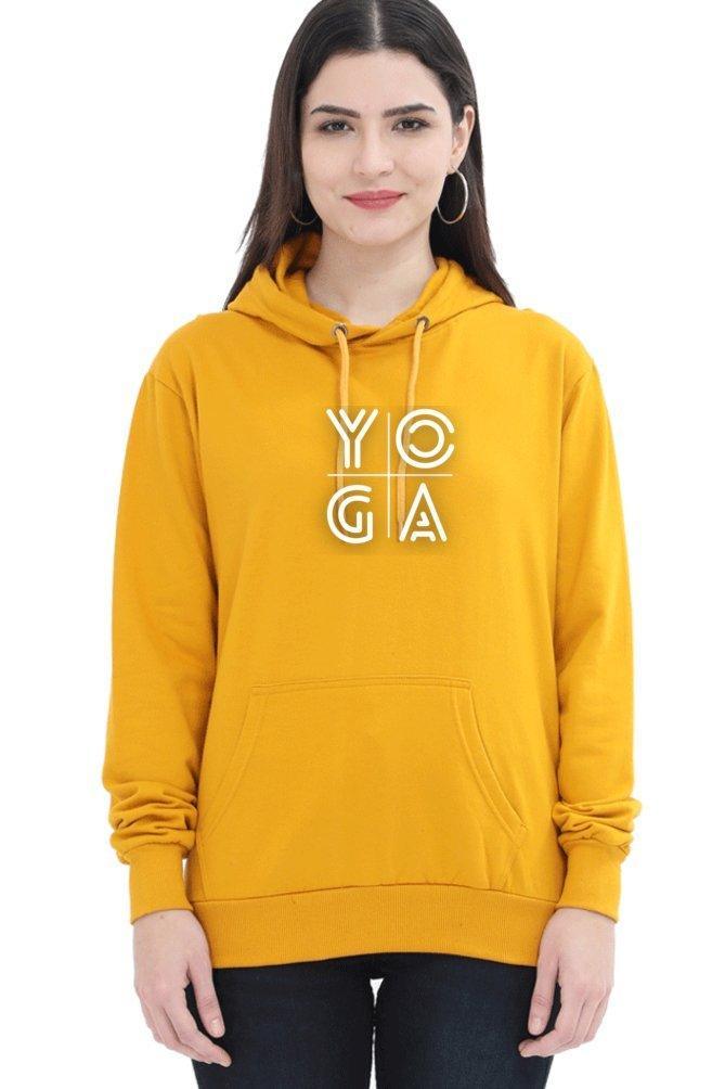 yoga hoodie - sunny buttons
