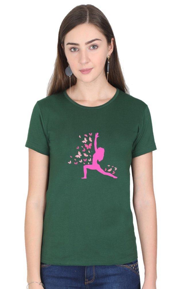 yoga | womens t-shirt - sunny buttons