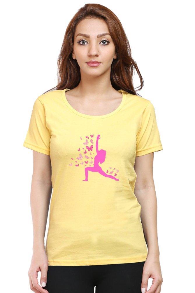 yoga | womens t-shirt - sunny buttons