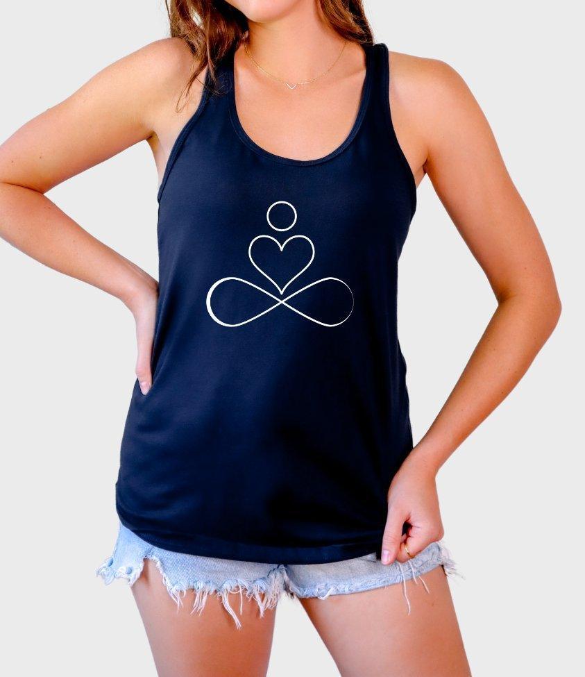 yoga tank top - sunny buttons