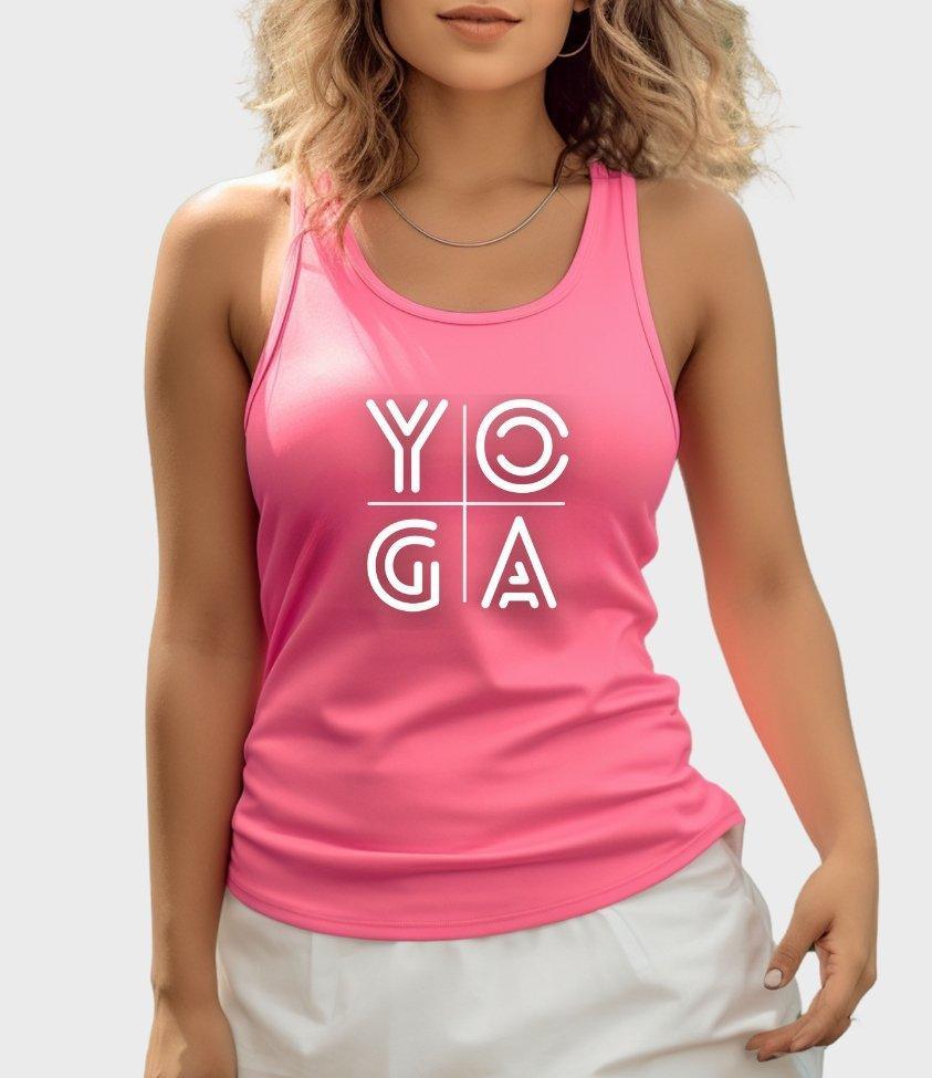 yoga tank top - sunny buttons