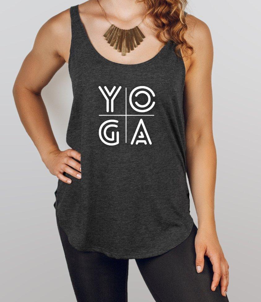 yoga tank top - sunny buttons