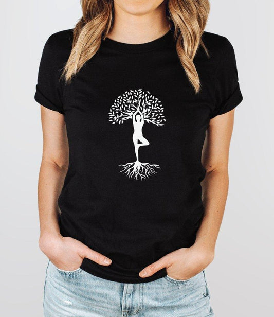 yoga tree | tee - sunny buttons