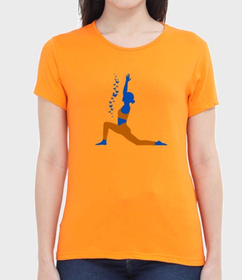 yoga | womens t-shirt - sunny buttons