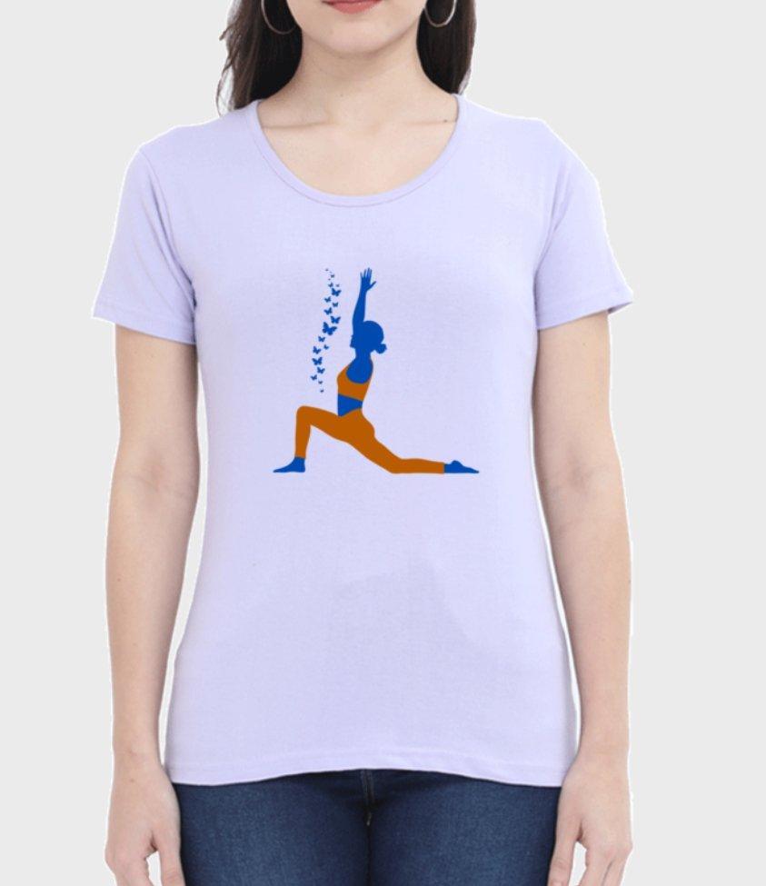 yoga | womens t-shirt - sunny buttons