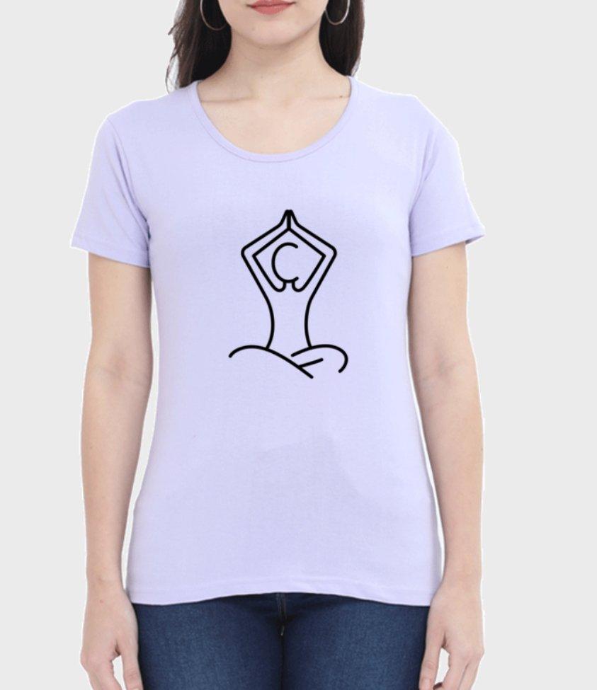 yoga | womens t-shirt - sunny buttons