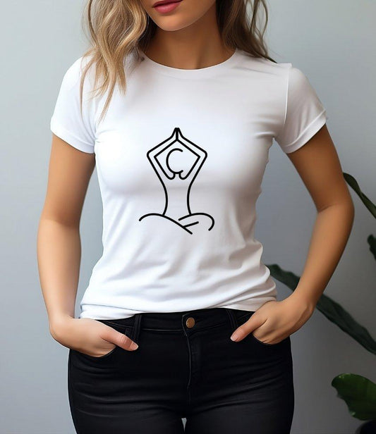 yoga | womens t-shirt - sunny buttons