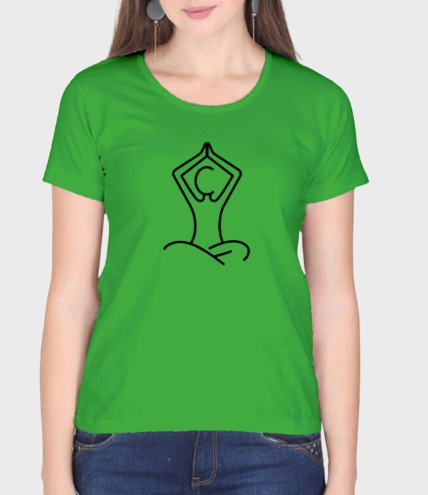 yoga | womens t-shirt - sunny buttons