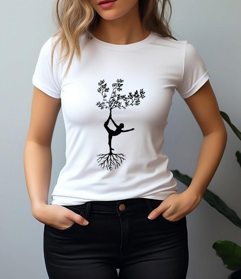 yoga | womens tee - sunny buttons