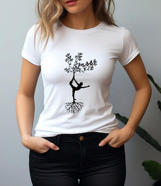 yoga | womens tee - sunny buttons