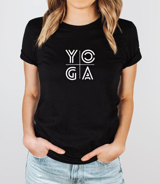 yoga | womens tee - sunny buttons