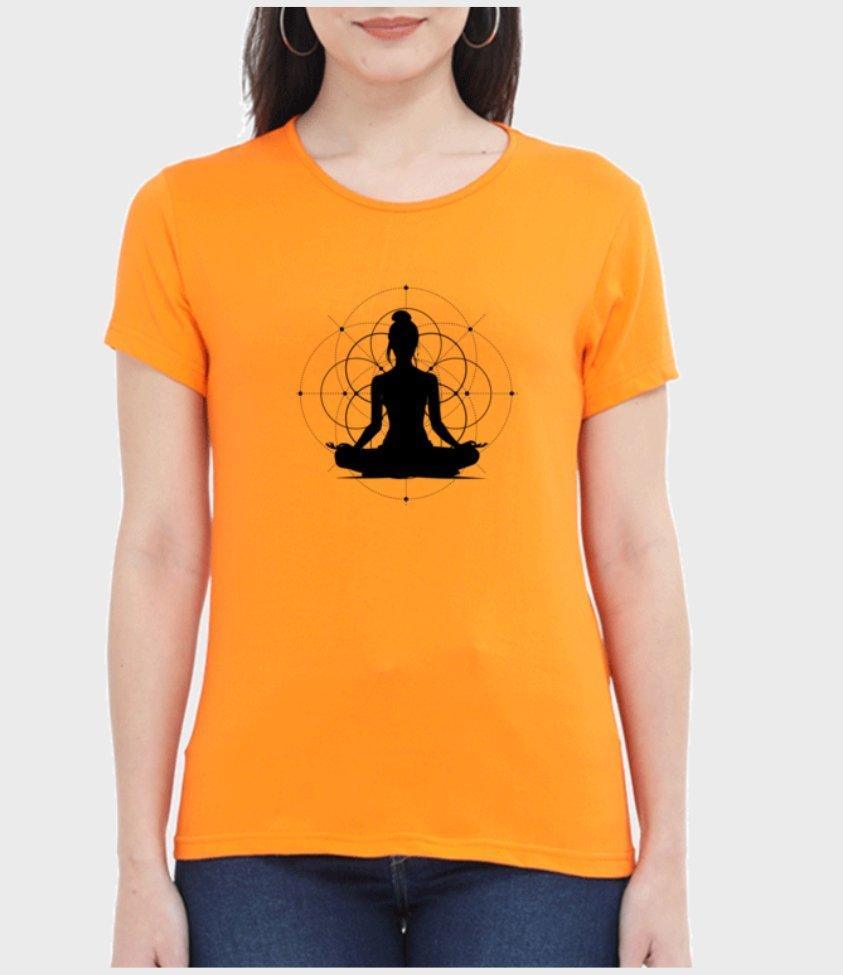 yoga | womens tee - sunny buttons